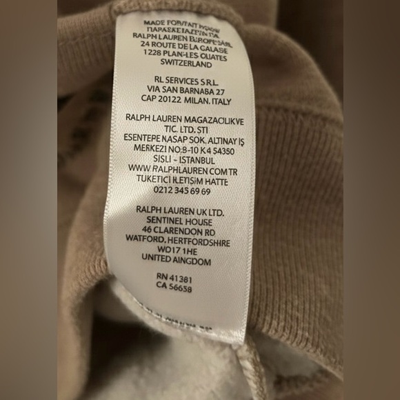 POLO RALPH LAUREN Ski Tuxedo Bear Fleece Hoodie - Kids 6 - Picture 7 of 7